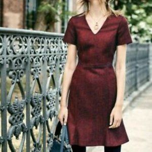 Boden Red Tweed Dress, EUC, 10R